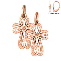 Aretes de Cruz Latina en Oro de 14K o 18K