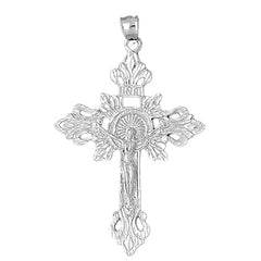 10K, 14K or 18K Gold INRI Crucifix Pendant