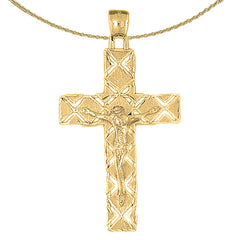 10K, 14K or 18K Gold Latin Crucifix Pendant