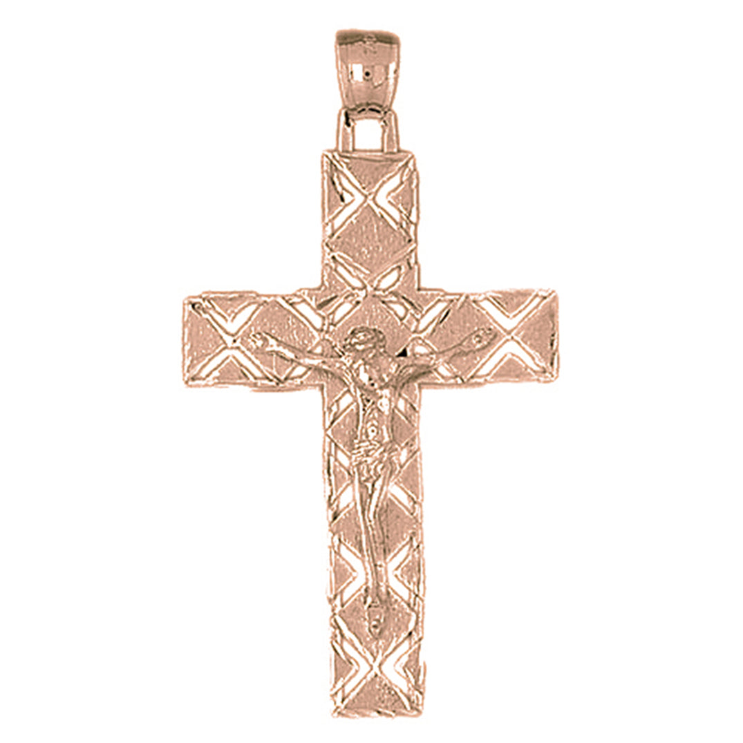 10K, 14K or 18K Gold Latin Crucifix Pendant