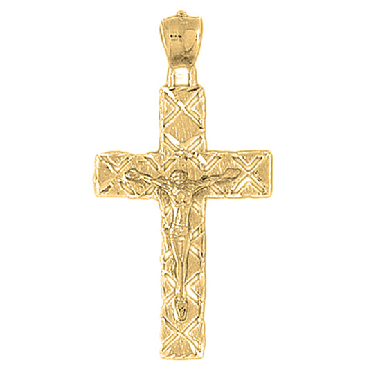 10K, 14K or 18K Gold Latin Crucifix Pendant