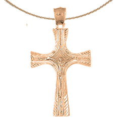 10K, 14K or 18K Gold Latin Crucifix Pendant