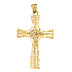 10K, 14K or 18K Gold Latin Crucifix Pendant