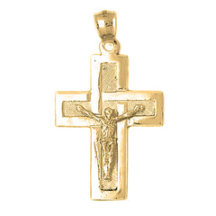 10K, 14K or 18K Gold Latin Crucifix Pendant