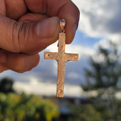 10K, 14K or 18K Gold INRI Crucifix Pendant