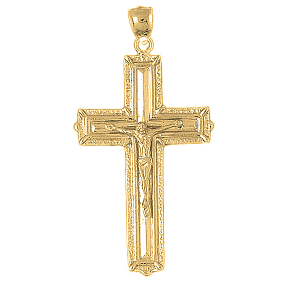 10K, 14K or 18K Gold Latin Crucifix Pendant