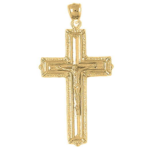 10K, 14K or 18K Gold Latin Crucifix Pendant