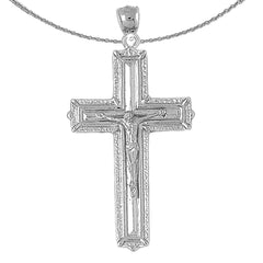 10K, 14K or 18K Gold Latin Crucifix Pendant