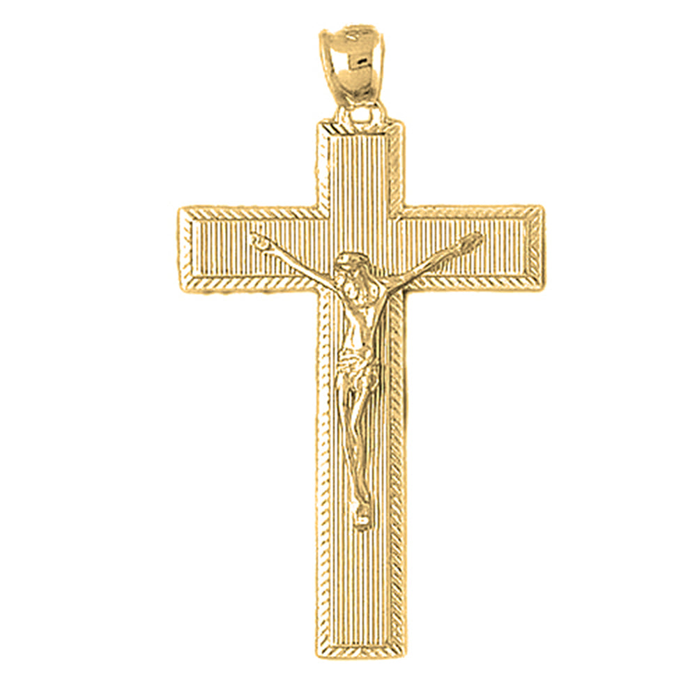 10K, 14K or 18K Gold Latin Crucifix Pendant