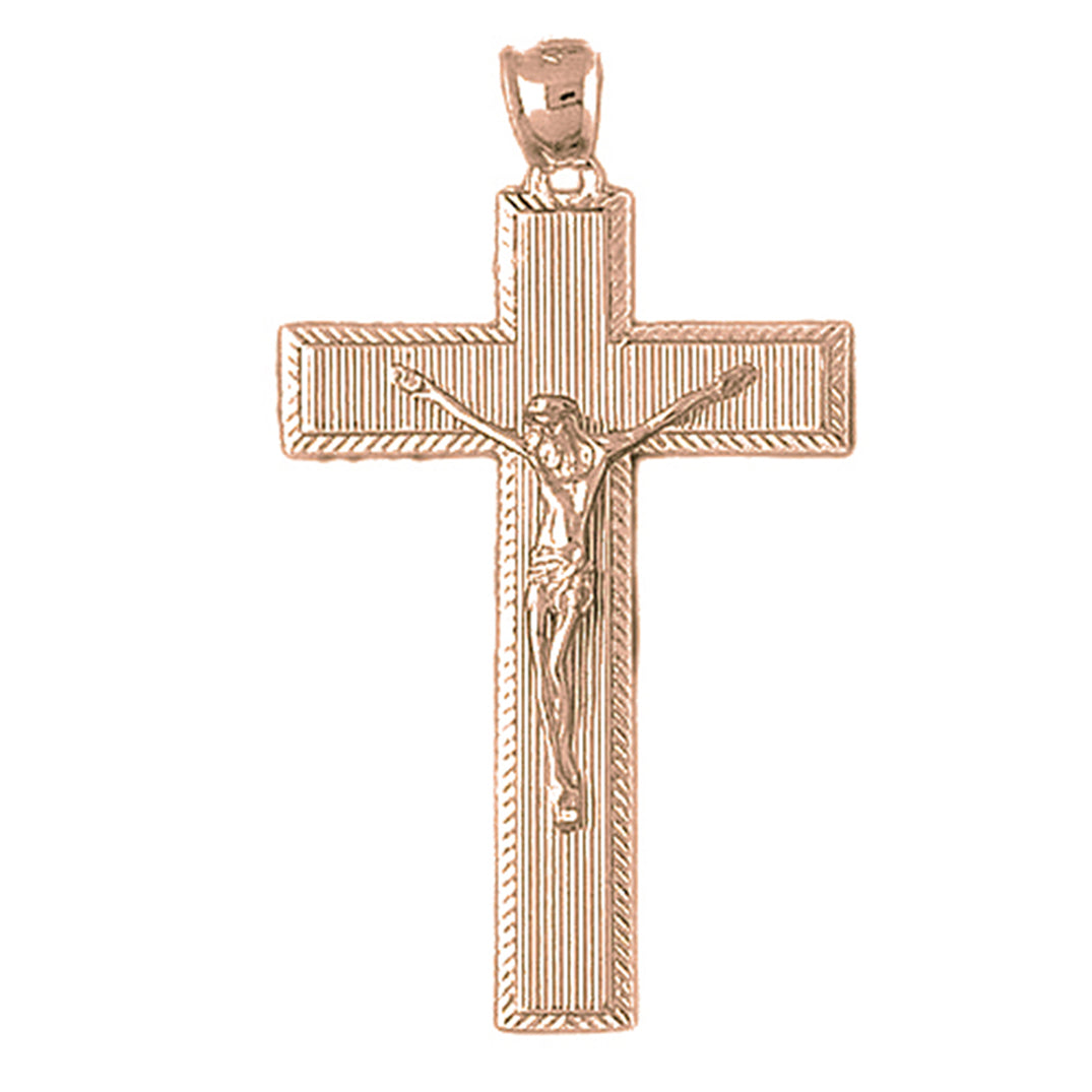 10K, 14K or 18K Gold Latin Crucifix Pendant