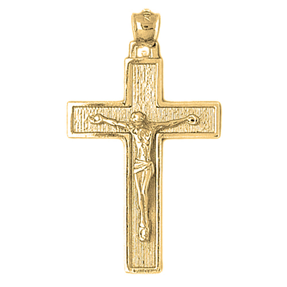 10K, 14K or 18K Gold Latin Crucifix Pendant