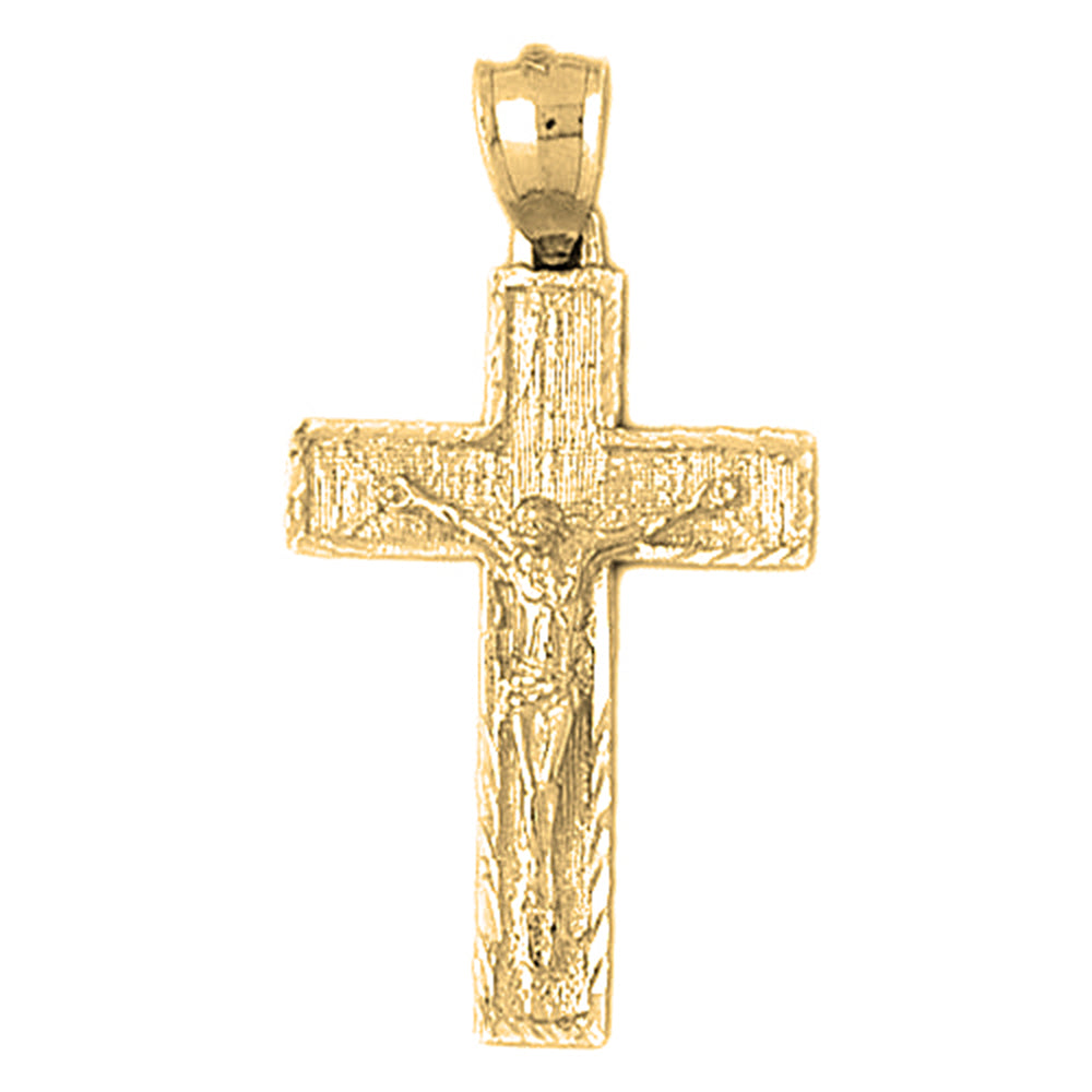 10K, 14K or 18K Gold Latin Crucifix Pendant