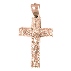 10K, 14K or 18K Gold Latin Crucifix Pendant