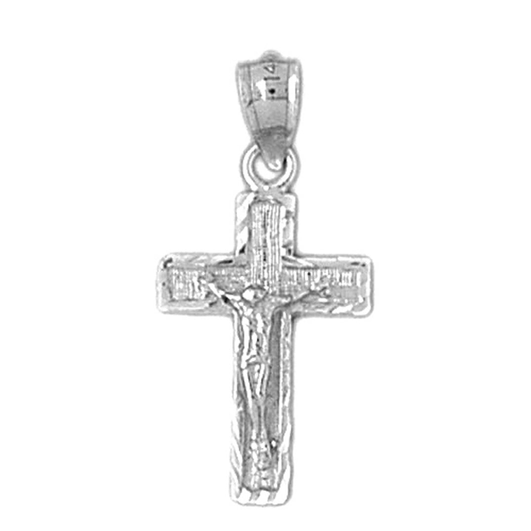 14K or 18K Gold Latin Crucifix Pendant