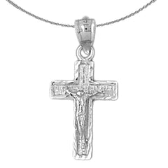 14K or 18K Gold Latin Crucifix Pendant