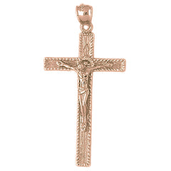 10K, 14K or 18K Gold Latin Crucifix Pendant