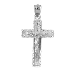 14K or 18K Gold Latin Crucifix Pendant