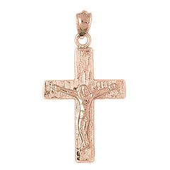 10K, 14K or 18K Gold Latin Crucifix Pendant