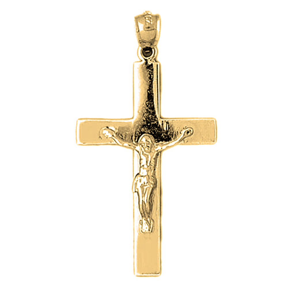 10K, 14K or 18K Gold Latin Crucifix Pendant