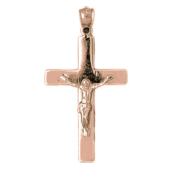 10K, 14K or 18K Gold Latin Crucifix Pendant