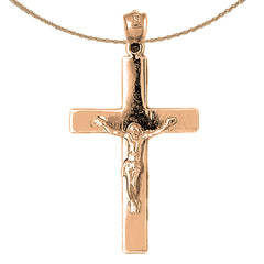 10K, 14K or 18K Gold Latin Crucifix Pendant