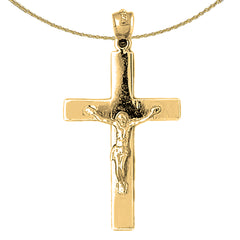 10K, 14K or 18K Gold Latin Crucifix Pendant