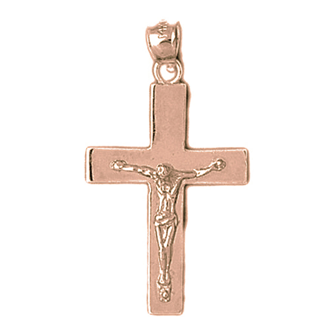 10K, 14K or 18K Gold Latin Crucifix Pendant