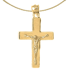 10K, 14K or 18K Gold Latin Crucifix Pendant