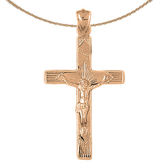 10K, 14K or 18K Gold Passion Crucifix Pendant