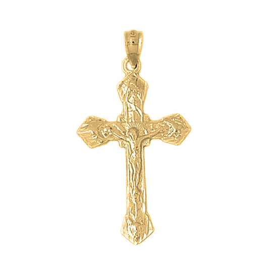 10K, 14K or 18K Gold Passion Crucifix Pendant