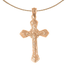 10K, 14K or 18K Gold Passion Crucifix Pendant