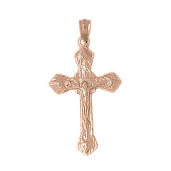 10K, 14K or 18K Gold Passion Crucifix Pendant