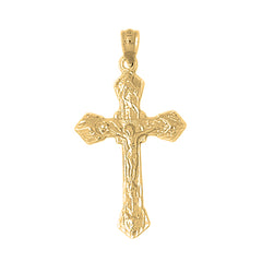 10K, 14K or 18K Gold Passion Crucifix Pendant