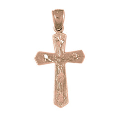 10K, 14K or 18K Gold Passion Crucifix Pendant