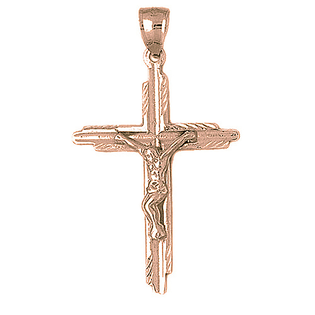 10K, 14K or 18K Gold Latin Crucifix Pendant