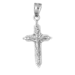 14K or 18K Gold Latin Crucifix Pendant