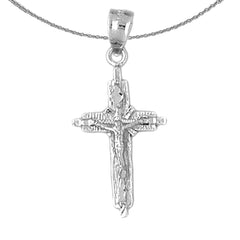 14K or 18K Gold Latin Crucifix Pendant