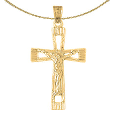 10K, 14K or 18K Gold Latin Crucifix Pendant