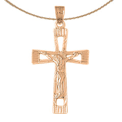 10K, 14K or 18K Gold Latin Crucifix Pendant