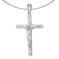 14K or 18K Gold Latin Crucifix Pendant