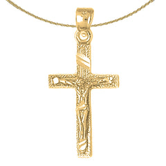 10K, 14K or 18K Gold Latin Crucifix Pendant