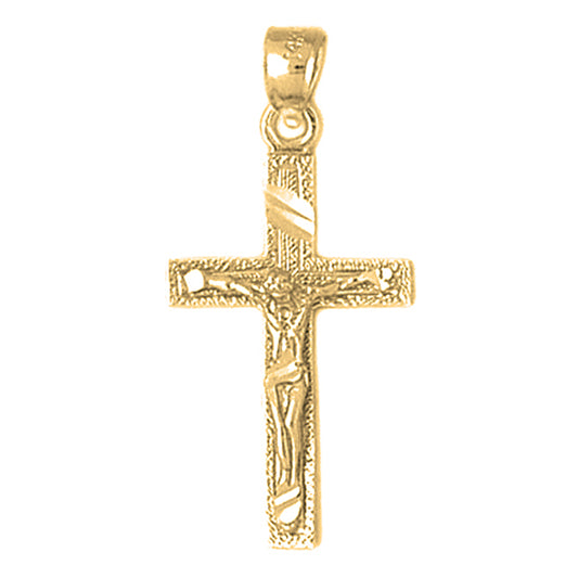 10K, 14K or 18K Gold Latin Crucifix Pendant