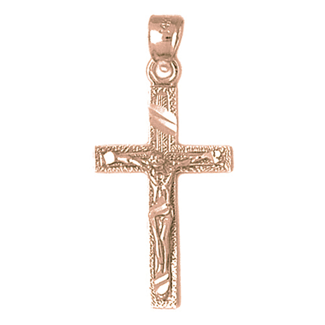 10K, 14K or 18K Gold Latin Crucifix Pendant