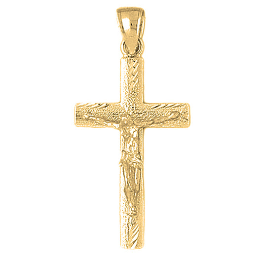 10K, 14K or 18K Gold Latin Crucifix Pendant