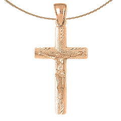 10K, 14K or 18K Gold Latin Crucifix Pendant