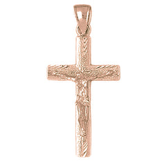 10K, 14K or 18K Gold Latin Crucifix Pendant