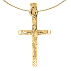 10K, 14K or 18K Gold Latin Crucifix Pendant