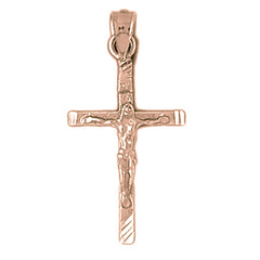 10K, 14K or 18K Gold Latin Crucifix Pendant