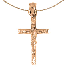 10K, 14K or 18K Gold Latin Crucifix Pendant