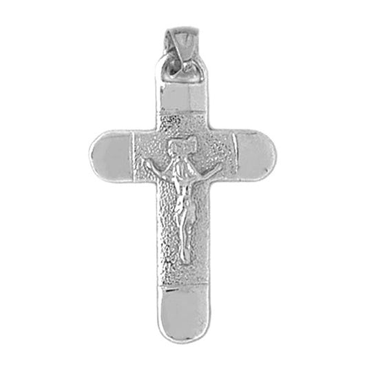 14K or 18K Gold INRI Crucifix Pendant